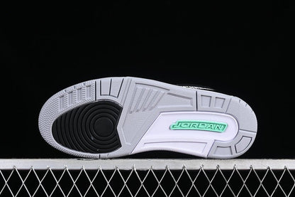 AIR JORDAN 3 RETRO GREEN GLOW NOIR/VERT LUMINEUX/GRIS LOUP/BLANC 