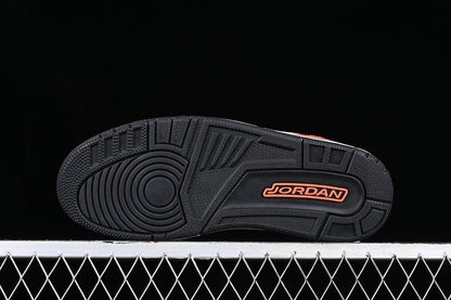 AIR JORDAN 3 RETRO GS MARS STONE BLANC/NOIR/MARS STONE/ORANGE ÉQUIPE