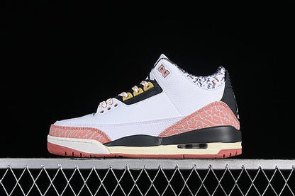 AIR JORDAN 3 RETRO GS BLANC/ANTHRACITE/ROUGE POUSSIÈRE D'ÉTOILES/VOILE/OR SATURNE