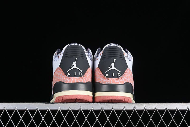 AIR JORDAN 3 RETRO GS BLANC/ANTHRACITE/ROUGE POUSSIÈRE D'ÉTOILES/VOILE/OR SATURNE
