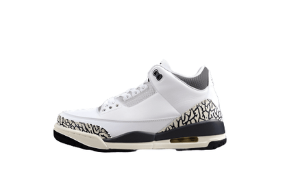 AIR JORDAN 3 RETRO GS BLANC/NOIR/FER/GRIS CLAIR/VOILE/GRIS CIMENT