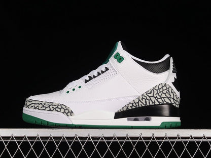 AIR JORDAN 3 RETRO OREGON PIT CREW BLANC/NOIR/VERT