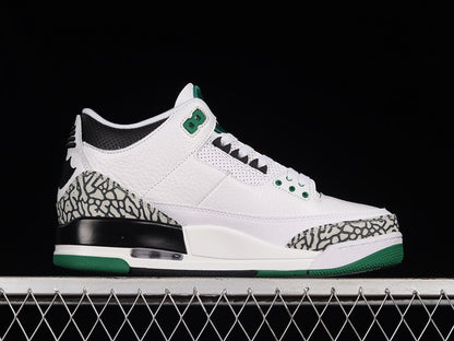 AIR JORDAN 3 RETRO OREGON PIT CREW BLANC/NOIR/VERT