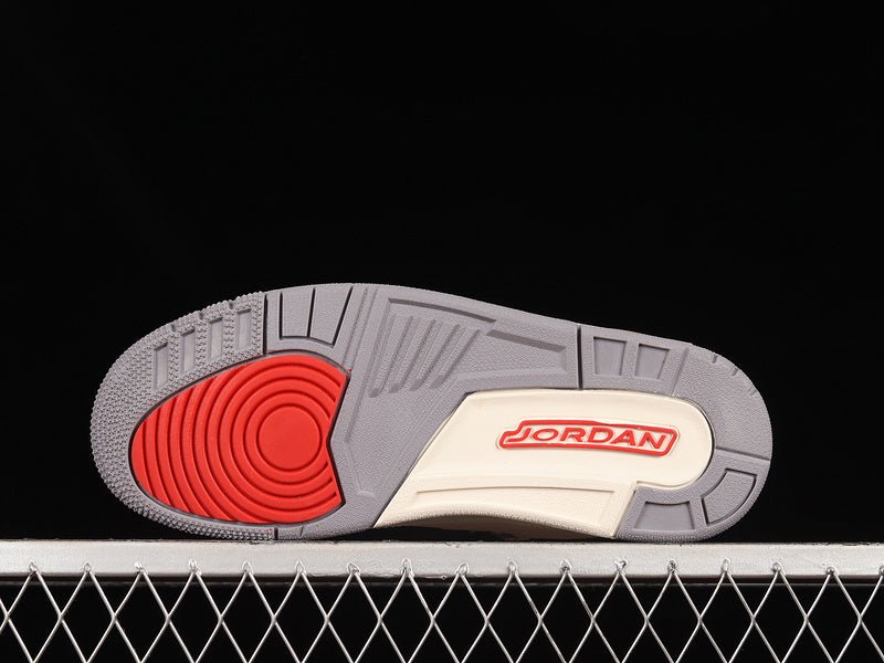 AIR JORDAN 3 RETRO SE MUSLIN/ROUGE UNIVERSITÉ/GRIS CIMENT/VOILE