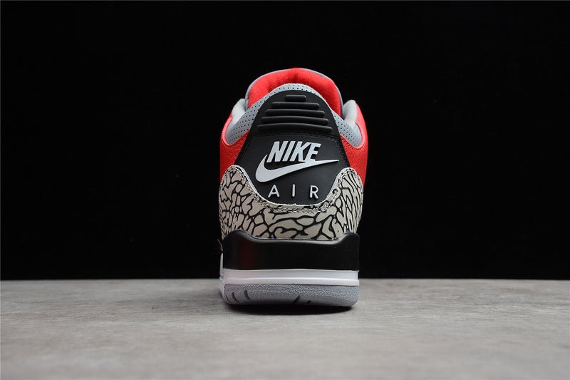 AIR JORDAN 3 RETRO SE UNITE ROUGE FEU/ROUGE FEU/GRIS CIMENT/NOIR