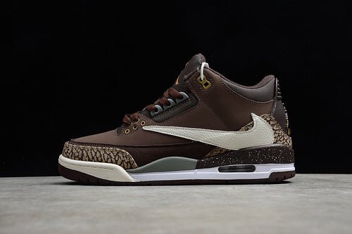 AIR JORDAN 3 RETRO TINKER NRG MARRON FONCÉ/BEIGE DORÉ 