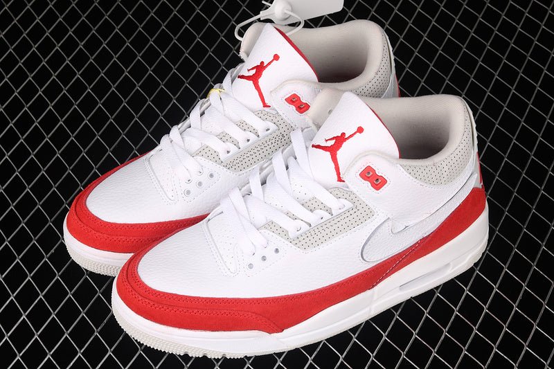AIR JORDAN 3 RETRO BLANC TINKER/ROUGE UNIVERSITÉ-GRIS NEUTRE