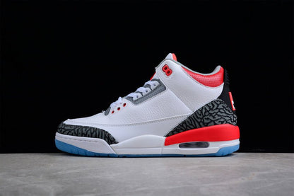 AIR JORDAN 3 RETRO BLANC/CURRY CLAIR/ROUGE CARDINAL/GRIS CIMENT