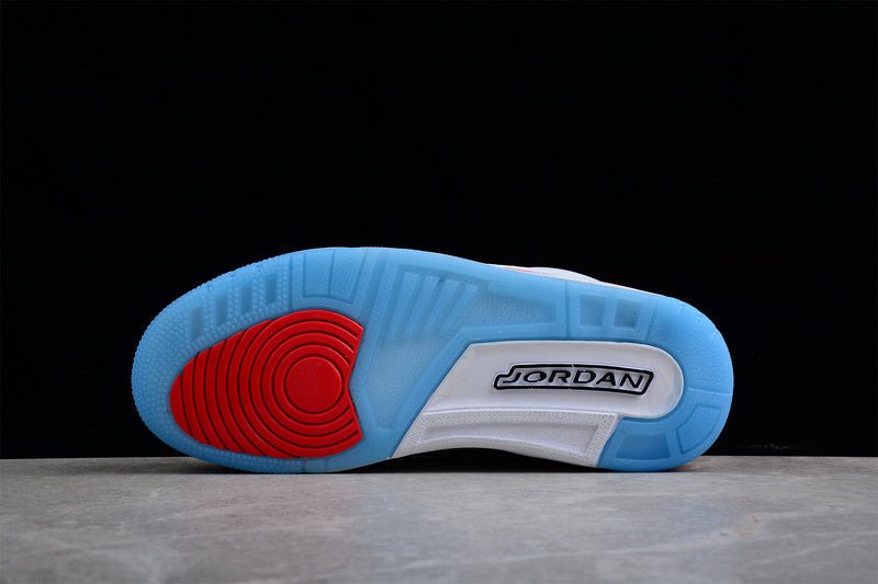 AIR JORDAN 3 RETRO BLANC/CURRY CLAIR/ROUGE CARDINAL/GRIS CIMENT