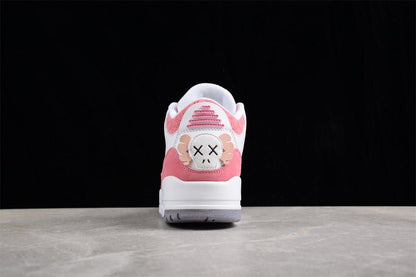 AIR JORDAN 3 RETRO BLANC/ROSE