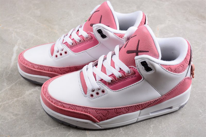 AIR JORDAN 3 RETRO BLANC/ROSE