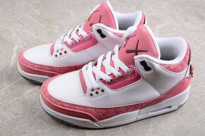 AIR JORDAN 3 RETRO BLANC/ROSE