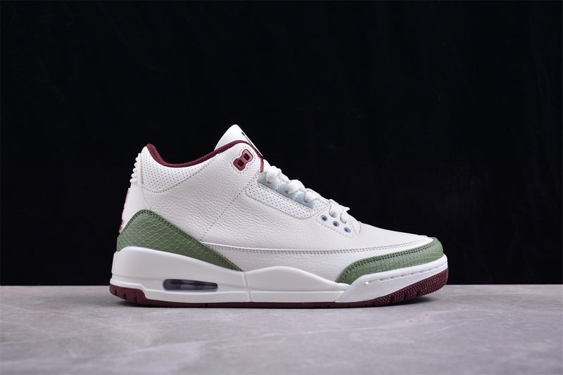 AIR JORDAN 3 RETRO ANNÉE DU DRAGON BLANC/VERT/ROUGE