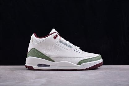 AIR JORDAN 3 RETRO ANNÉE DU DRAGON BLANC/VERT/ROUGE