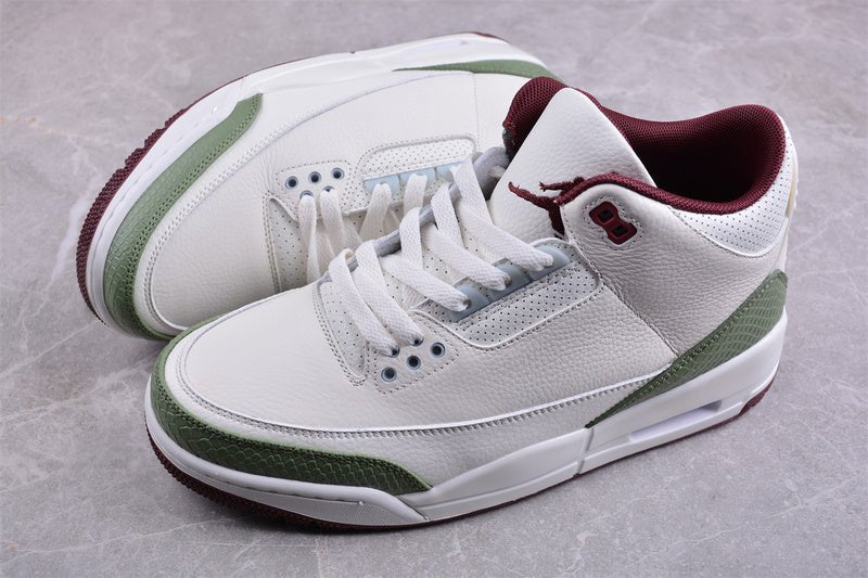 AIR JORDAN 3 RETRO ANNÉE DU DRAGON BLANC/VERT/ROUGE
