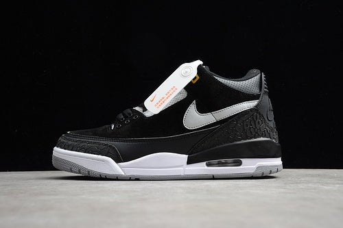 AIR JORDAN 3 TINKER NOIR/GRIS CIMENT-OR MÉTALLISÉ 
