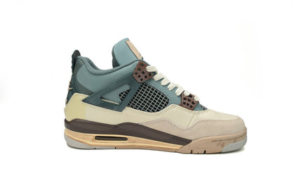 Air Jordan 4 Retro Bleu Gris Marron