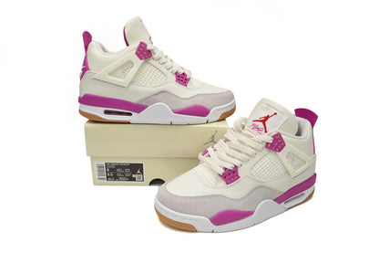 Air Jordan 4 Blanc Violet Gris