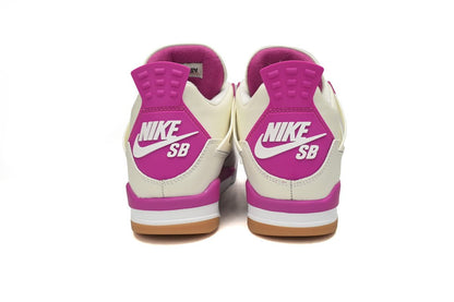 Air Jordan 4 Blanc Violet Gris