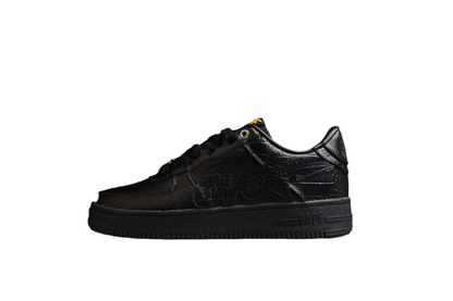 Baskets basses BAPE STA noires à motif crocodile