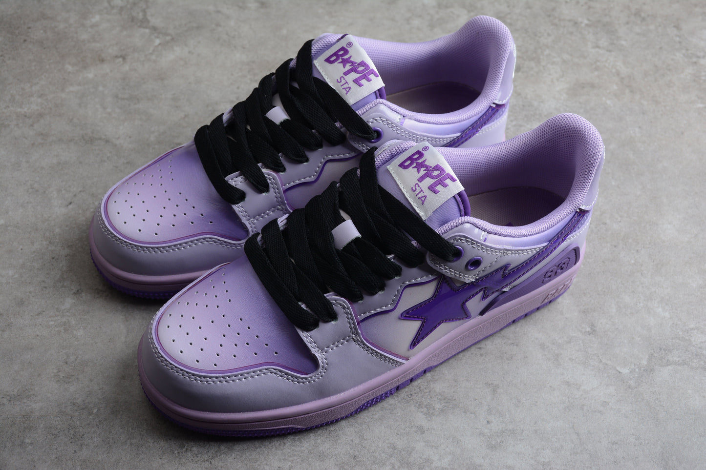 Baskets basses BAPE STA à dégradé violet