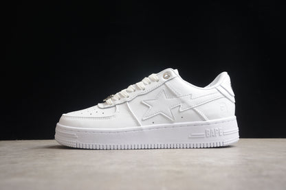 Baskets basses BAPE STA entièrement blanches
