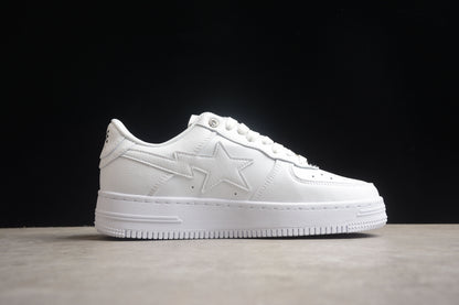 Baskets basses BAPE STA entièrement blanches