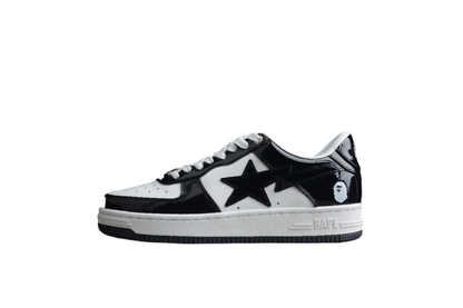 Baskets basses BAPE STA noires et blanches