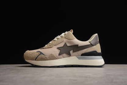 Baskets BAPE STA Runner beiges et marron