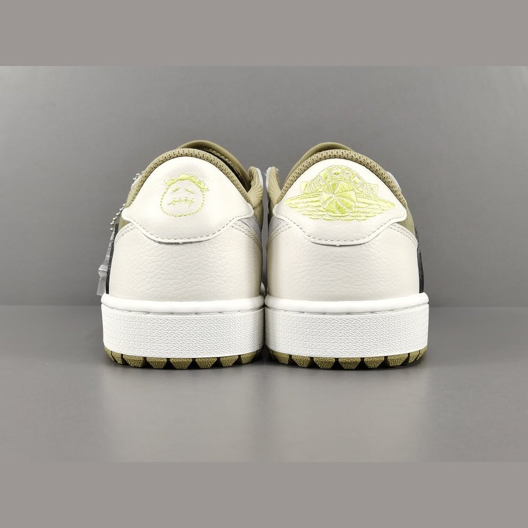 JORDAN 1 LOW GOLF x TRAVIS SCOTT NEUTRAL OLIVE 