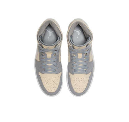 JORDAN 1 MID SE x GRIS PARTICULES LAIT DE COCO