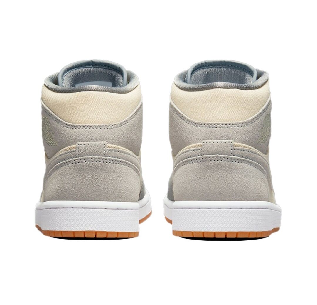 JORDAN 1 MID SE x GRIS PARTICULES LAIT DE COCO