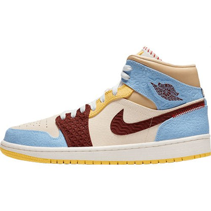 JORDAN 1 MID SE x FEARLESS MAISON CHATEAU ROUGE 