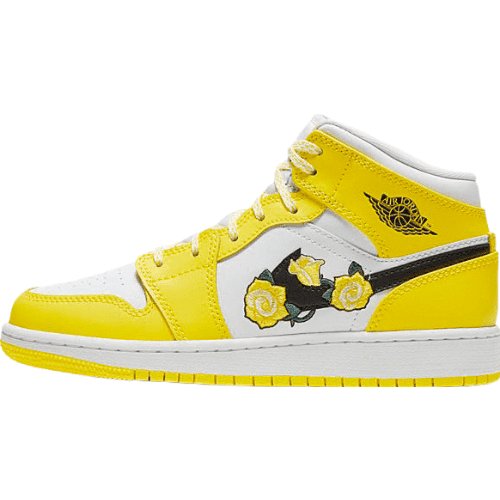 JORDAN 1 MID x DYNAMIC YELLOW FLORAL 