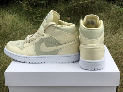 JORDAN 1 MID x GOOSE FEATHER YELLOW 