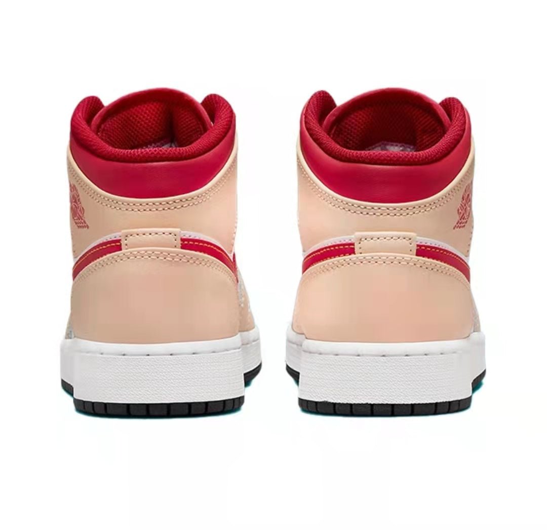 JORDAN 1 MID x LIGHT CURRY CARDINAL 