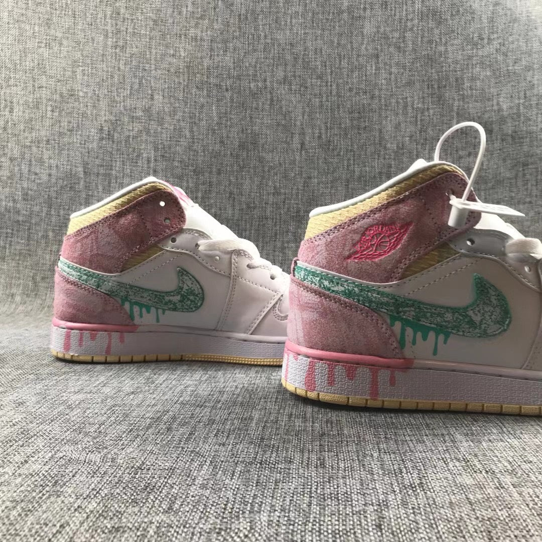 JORDAN 1 MID x PAINT DRIP 