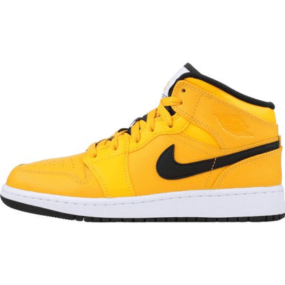 JORDAN 1 MID x UNIVERSITY GOLD NOIR 