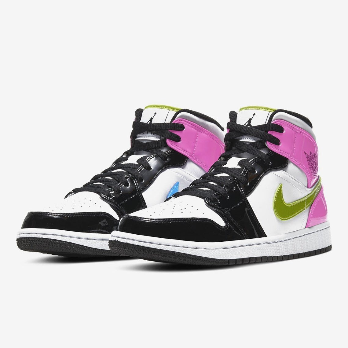 JORDAN 1 MID x BLANC NOIR ROSE CYBER 