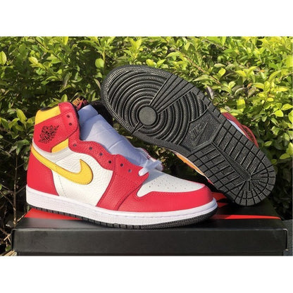 JORDAN 1 RETRO HIGH OG x LIGHT FUSION ROUGE 