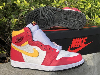JORDAN 1 RETRO HIGH OG x LIGHT FUSION ROUGE 