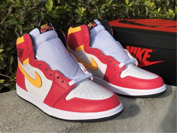 JORDAN 1 RETRO HIGH OG x LIGHT FUSION ROUGE 