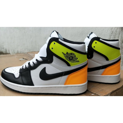 JORDAN 1 RETRO HIGH x BLANC NOIR VOLT UNIVERSITY GOLD 