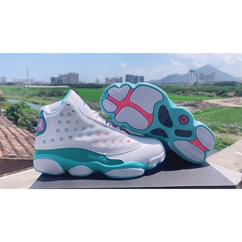 JORDAN 13 RETRO x BLANC SOAR VERT ROSE 