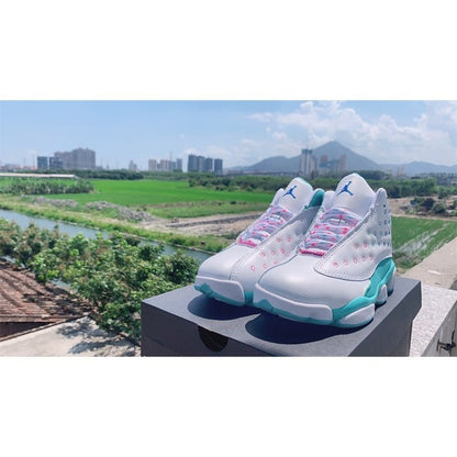 JORDAN 13 RETRO x BLANC SOAR VERT ROSE 