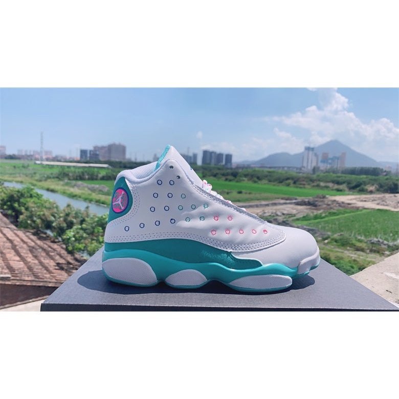 JORDAN 13 RETRO x BLANC SOAR VERT ROSE 