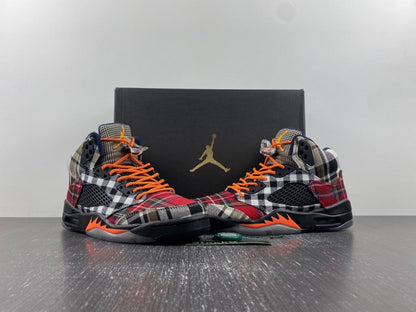 JORDAN 5 à carreaux audacieux multicolores 