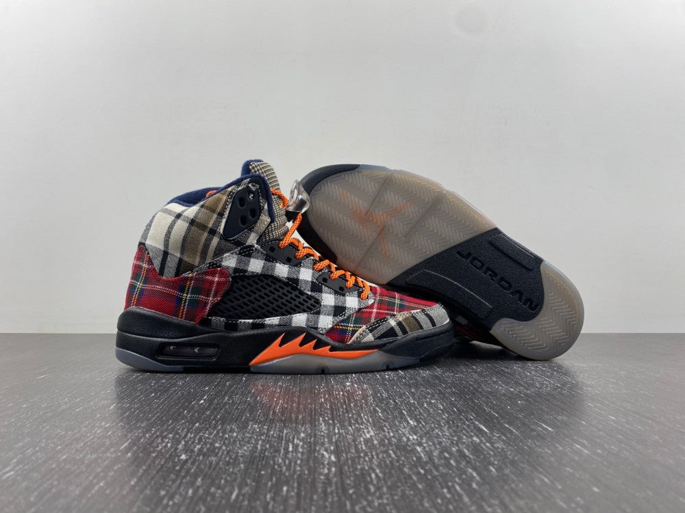 JORDAN 5 à carreaux audacieux multicolores 