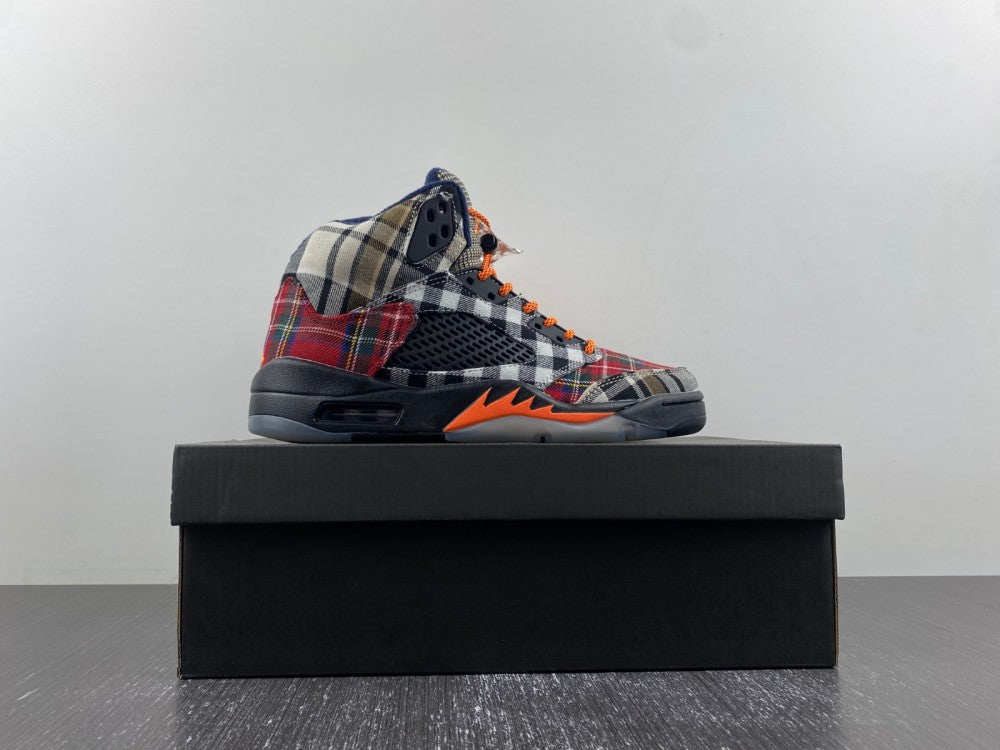 JORDAN 5 à carreaux audacieux multicolores 