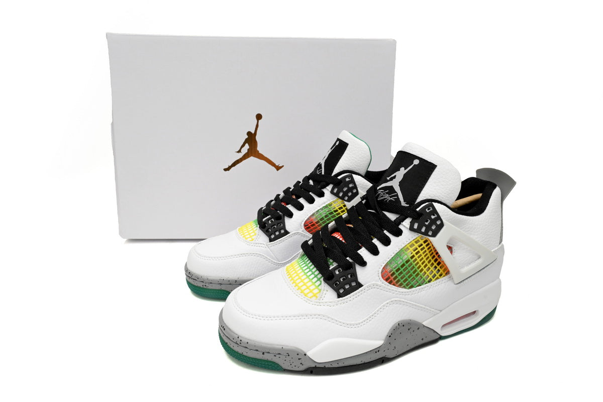 Jordan WMNS 4 Retro Jamaica Blanc Vert 